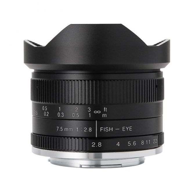 7Artisans Introduces the 7.5mm f/2.8 II Mirrorless APS-C Fisheye Lens