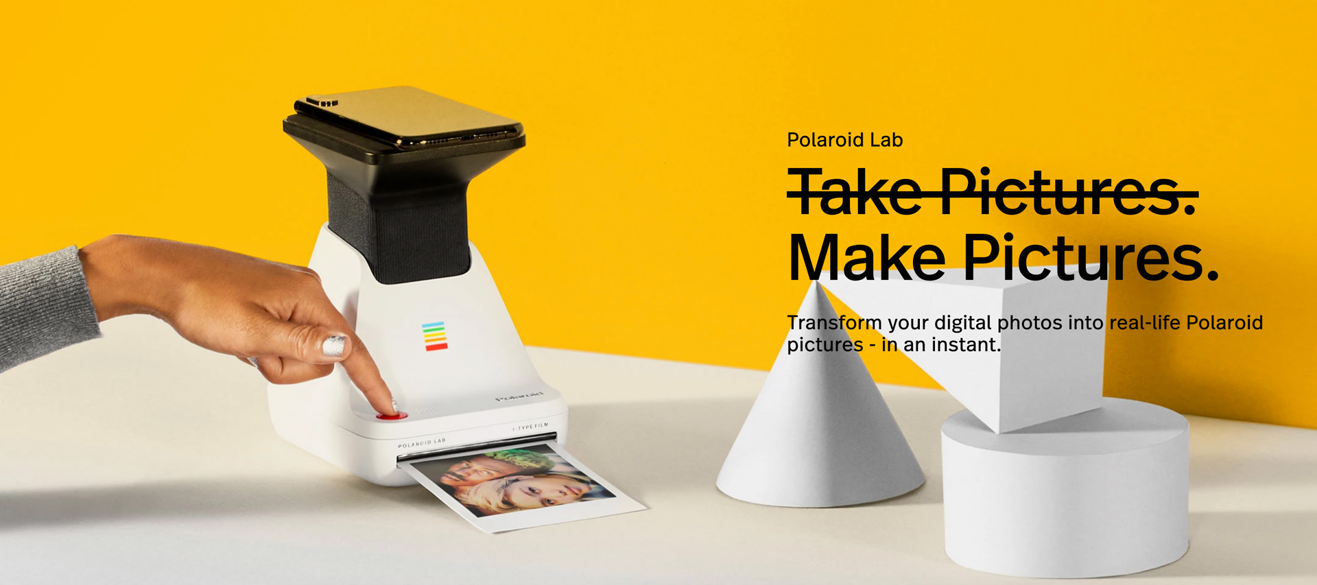 Polaroid Polaroid Lab Instant Printer, Digital Photos from Phone to  Polaroid Film (New)