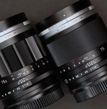Cosina Extends Portrait Heliar 75mm f/1.8 to RF and Z Mounts