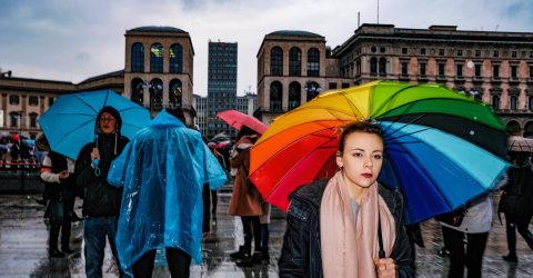 Monday, under the rainbow