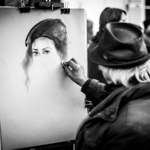 Artist in montmartre