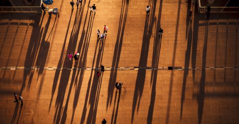 Sunset in the streets