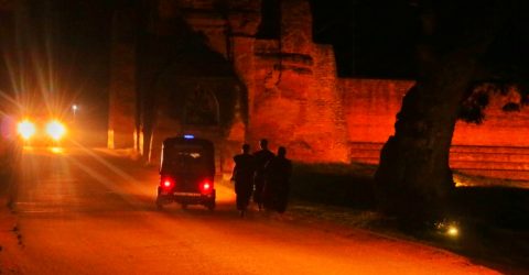 The Night of Tharapa Gate( Tharapa gate is situated since AD11 century, now Unesco Site)