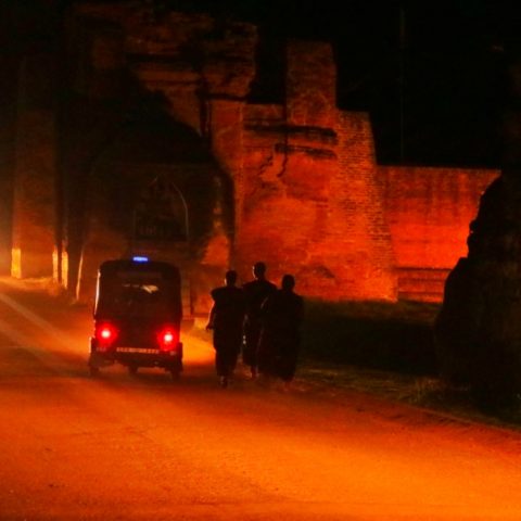The Night of Tharapa Gate( Tharapa gate is situated since AD11 century, now Unesco Site)