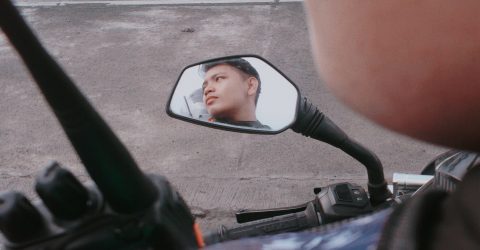 REFLECTION OF A RIDER
