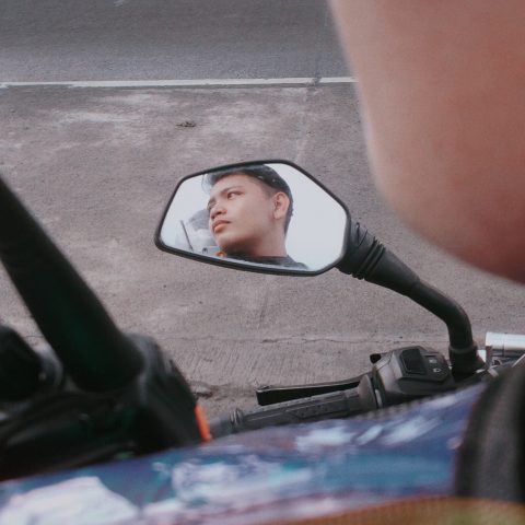 REFLECTION OF A RIDER