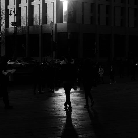 Man on Maidan Square