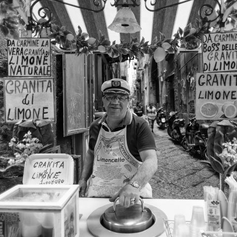 Water ice seller