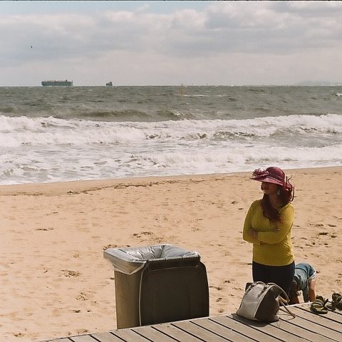 At the beach