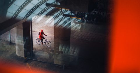 Biker in Red
