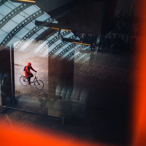 Biker in Red