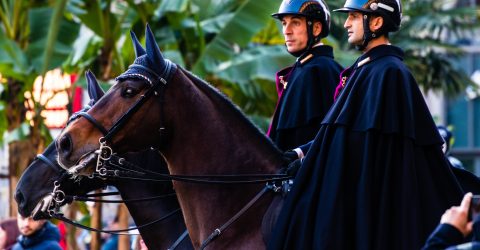 Horseback policemen