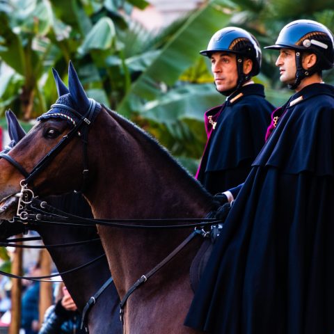 Horseback policemen