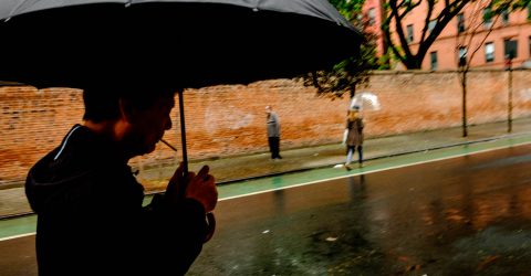Cigarette in the Rain