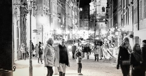 Different realities in the same street