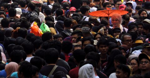 In the crowd