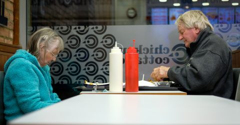 A quiet meal