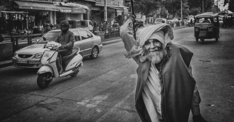 Man with a cane