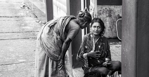 Mother in the street
