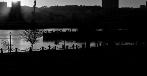 sunset in Coruna