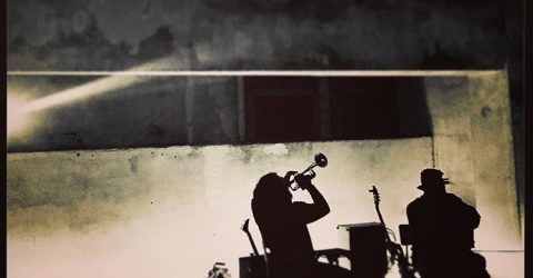 music in silhouette