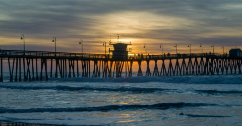 Sunset on the pier