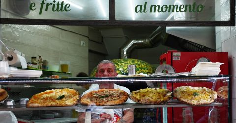 Take-away pizza