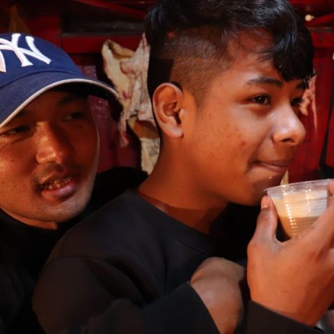 Watching sipping a tea