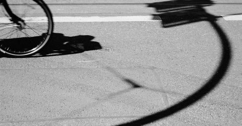 Bicycle, road sign and a love story
