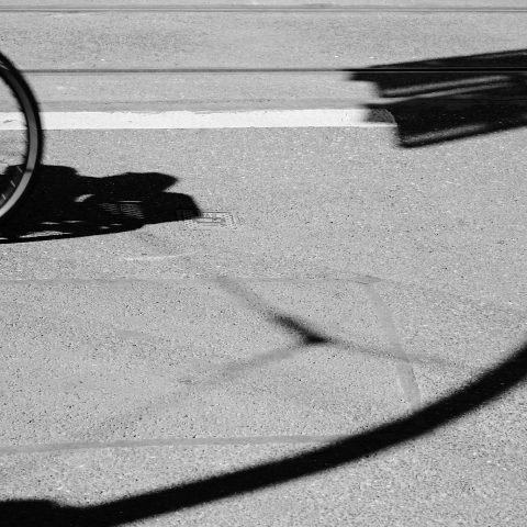 Bicycle, road sign and a love story