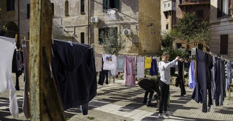 women on the  clotheshorse