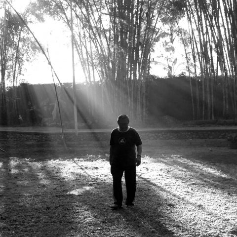 Silhouette in the morning