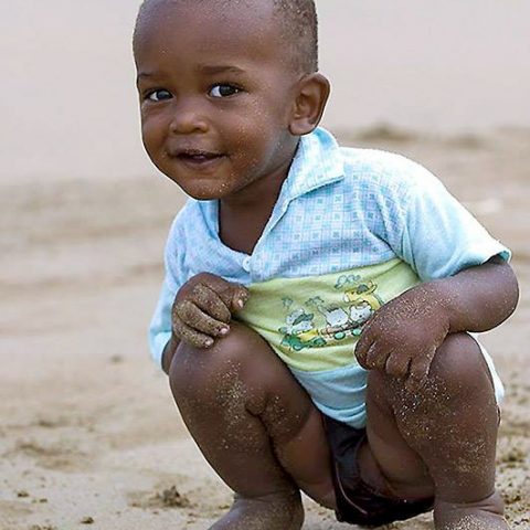 Beach boy in Sao Tome and Principe