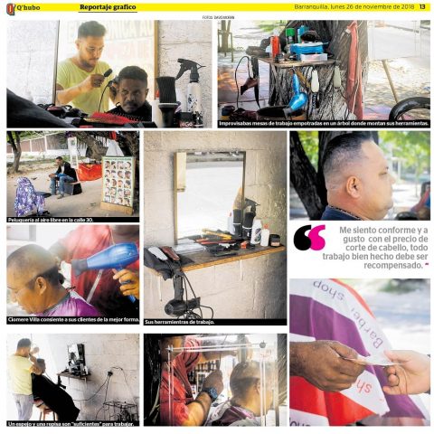El rebusque de los peluqueros venezolanos