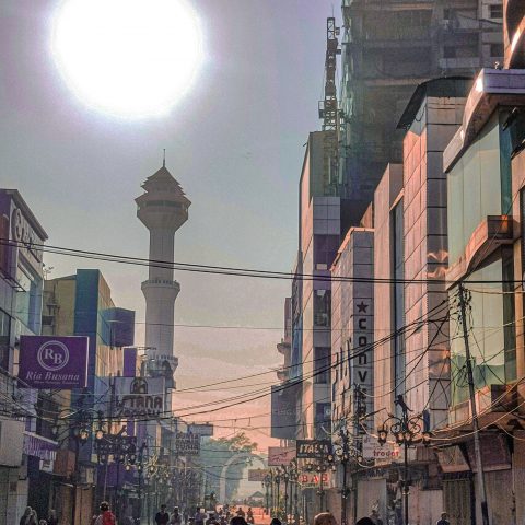 Town View of Cibadak, Bandung, Indonesia