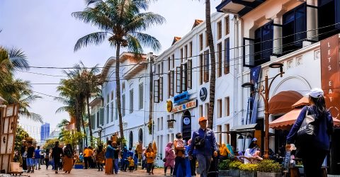 Beautiful day in “Kota Tua” (old city) in Jakarta