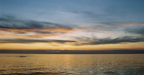 Sailing in the sunset