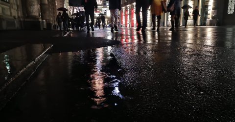 Rainy night on the street
