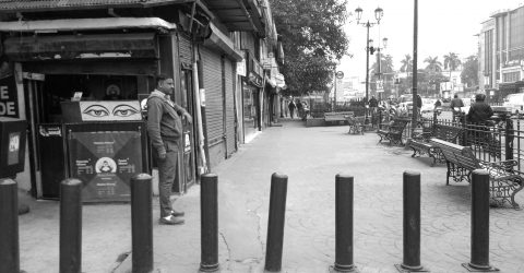 Standing like pillars