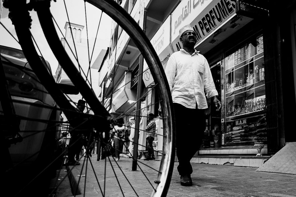 man in a wheel - Exibart Street