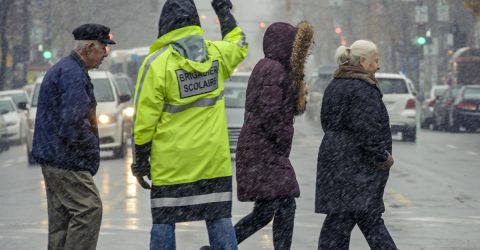 The crossing guard
