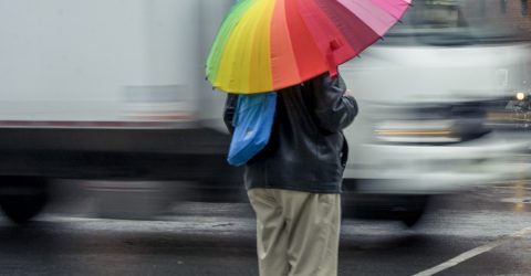 Rainbow umbrella