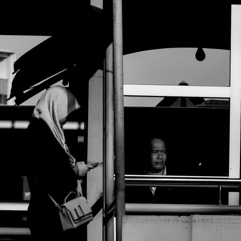 Waiting for the bus
