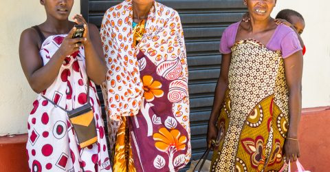 African women in Malagasy city, Madagascar