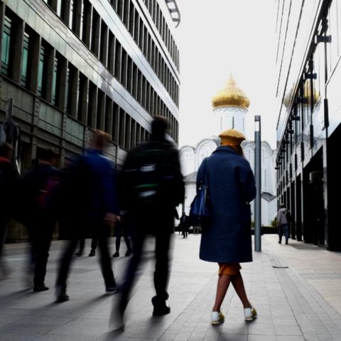 Girl in a yellow beret.