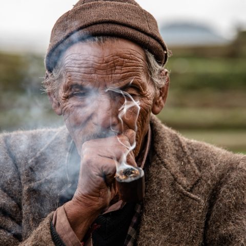 Portrait of Cigar Man