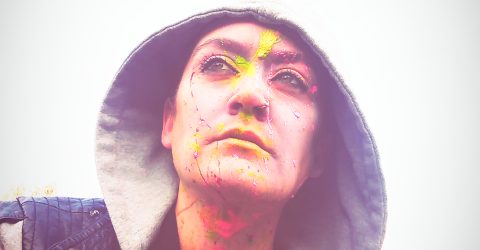 Colorful face