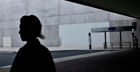 Lady in her overcoat