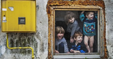 Smile in the window