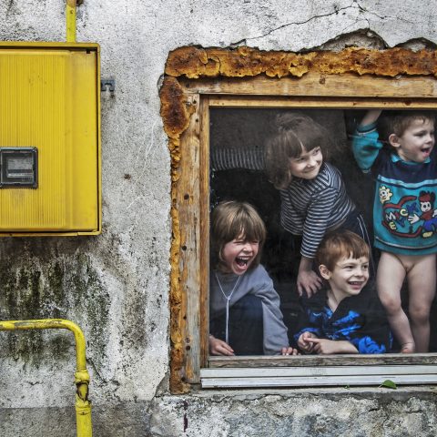 Smile in the window